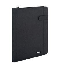 Portablocco Flap - tessuto - nero - A4 - City Time Portablocco Flap - tessuto - nero - A4 - City Time