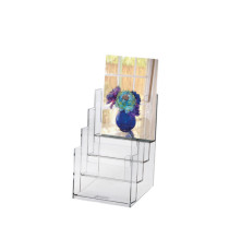 Portadepliant -16,5 x 24 x 14 cm - plastica - trasparente - Lebez Portadepliant -16,5 x 24 x 14 cm - plastica - trasparente - Lebez