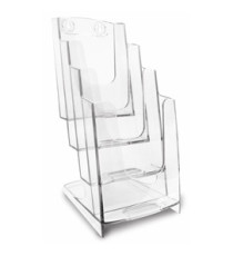 Portadepliant modulare - 4 tasche 1/3 A4 - 11,5 x 26,5 x 18,4 cm - Arda Portadepliant modulare - 4 tasche 1/3 A4 - 11,5 x 26,5 x 18,4 cm - Arda