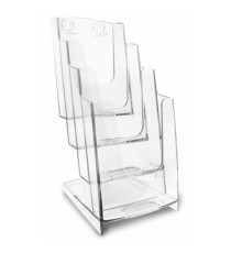 Portadepliant modulare - 4 tasche 1/3 A4 - 11,5 x 26,5 x 18,4 cm - Arda Portadepliant modulare - 4 tasche 1/3 A4 - 11,5 x 26,5 x 18,4 cm - Arda