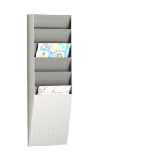 Portadepliant wall organizers - a 6 tasche A4 verticali - 23,6 x 8,3 x 71,2 cm - Paperflow Portadepliant wall organizers - a 6 tasche A4 verticali - 23,6 x 8,3 x 71,2 cm - Paperflow