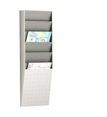 Portadepliant wall organizers - a 6 tasche A4 verticali - 23,6 x 8,3 x 71,2 cm - Paperflow Portadepliant wall organizers - a 6 tasche A4 verticali - 23,6 x 8,3 x 71,2 cm - Paperflow