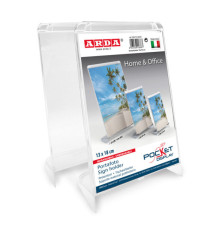Portadepliant/Portafoto - 10 x 15 cm - plastica cristallo - Arda Portadepliant/Portafoto - 10 x 15 cm - plastica cristallo - Arda