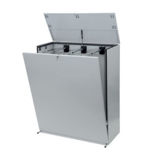 Portadisegni verticale - con serratura - 115 x 53 x 139,5 cm - metallo - grigio chiaro - Tecnotelai