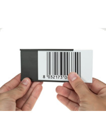 Portaetichette magnetico - 30 x 75 mm - grigio - Markin - conf. 20 pezzi Portaetichette magnetico - 30 x 75 mm - grigio - Markin - conf. 20 pezzi