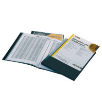 Portalistini personalizzabile Display - 21,5 x 30 cm - 40 buste - nero - Fellowes