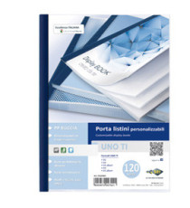 Portalistini personalizzabile Uno TI - 22 x 30 cm - 120 buste - blu - Sei Rota Portalistini personalizzabile Uno TI - 22 x 30 cm - 120 buste - blu - Sei Rota