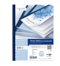 Portalistini personalizzabile Uno TI - 22 x 30 cm - 120 buste - blu - Sei Rota Portalistini personalizzabile Uno TI - 22 x 30 cm - 120 buste - blu - Sei Rota