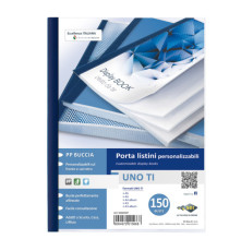 Portalistini personalizzabile Uno TI - 22x30 cm - 150 buste - blu - Sei Rota Portalistini personalizzabile Uno TI - 22x30 cm - 150 buste - blu - Sei Rota