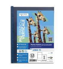 Portalistini personalizzabile Uno TI - 25x35 cm - 12 buste - blu - Sei Rota Portalistini personalizzabile Uno TI - 25x35 cm - 12 buste - blu - Sei Rota