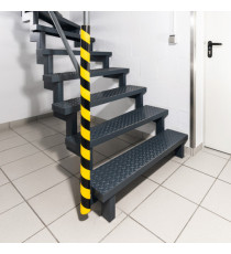 Profilo paracolpi P30 - per superfici tubolari - giallo/nero - Durable Profilo paracolpi P30 - per superfici tubolari - giallo/nero - Durable