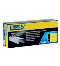 Punti galvanizzati - 13/10 - 10 mm - metallo - Rapid - conf. 5000 pezzi Punti galvanizzati - 13/10 - 10 mm - metallo - Rapid - conf. 5000 pezzi