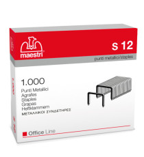Punti S12 - 23/12 - acciaio - metallo - Romeo Maestri - conf. 1000 pezzi