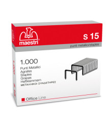 Punti S15 - 23/15 - acciaio - metallo - Romeo Maestri - conf. 1000 pezzi Punti S15 - 23/15 - acciaio - metallo - Romeo Maestri - conf. 1000 pezzi