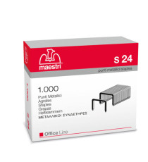 Punti S24 - 23/24 - acciaio - metallo - Romeo Maestri - conf. 1000 pezzi