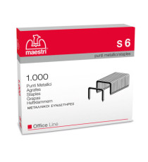 Punti S6 - 23/6 - acciaio - metallo - Romeo Maestri - conf. 1000 pezzi