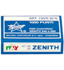 Punti Zenith 130/E S100 - 6/4 - acciaio naturale - metallo - Zenith - conf. 1000 punti Punti Zenith 130/E S100 - 6/4 - acciaio naturale - metallo - Zenith - conf. 1000 punti