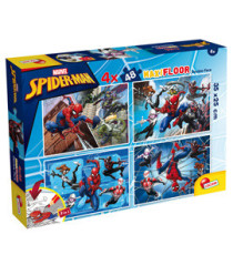 Puzzle maxi - Marvel Spiderman - 4 x 48 pezzi - Lisciani Puzzle maxi - Marvel Spiderman - 4 x 48 pezzi - Lisciani