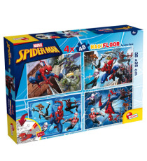 Puzzle maxi - Marvel Spiderman - 4 x 48 pezzi - Lisciani Puzzle maxi - Marvel Spiderman - 4 x 48 pezzi - Lisciani