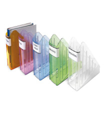 Portariviste Classic - 29,5 x 27 cm - dorso 7,5 cm - azzurro trasparente - Arda Portariviste Classic - 29,5 x 27 cm - dorso 7,5 cm - azzurro trasparente - Arda