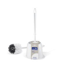 Portascopino - plastica - diametro 14 cm - altezza 40 cm - bianco - Blu Dimora