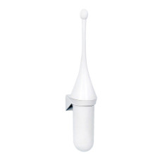 Portascopino per bagno - da parete - ABS - 7,2x15x48 cm - bianco - Mar Plast Portascopino per bagno - da parete - ABS - 7,2x15x48 cm - bianco - Mar Plast