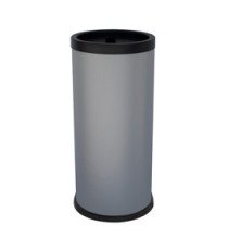 Posacenere autoestinguente coperto da terra - diametro 31 cm - H 72 cm - grigio - Stilcasa