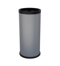 Posacenere autoestinguente coperto da terra - diametro 31 cm - H 72 cm - grigio - Stilcasa