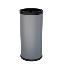 Posacenere autoestinguente coperto da terra - diametro 31 cm - H 72 cm - grigio - Stilcasa