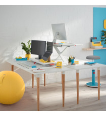 Postazione Sit & Stand Ergo Cosy - da scrivania con vassoio - Leitz