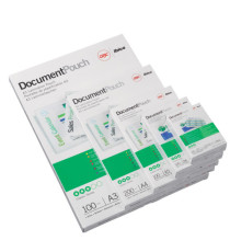 Pouches - government card - 65 x 95 mm - 2 x 125 micron - GBC - conf. 100 pezzi
