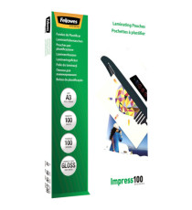 Pouches Impress100 - A3 -303x426 mm - 2x100 mic - Fellowes - scatola 100 pezzi