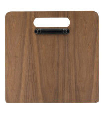 Portamenù a tagliere con anelli Chopping Board - 32 x 24 cm - legno di noce - Securit Portamenù a tagliere con anelli Chopping Board - 32 x 24 cm - legno di noce - Securit