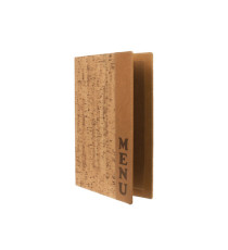 Portamenù Design - 1 inserto doppio incluso - A4 - 24 x 34 cm - sughero - Securit Portamenù Design - 1 inserto doppio incluso - A4 - 24 x 34 cm - sughero - Securit