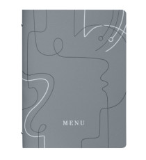 Portamenù linea Linee - A4 - 24,6x31,6 cm - grigio - Stilcasa Portamenù linea Linee - A4 - 24,6x31,6 cm - grigio - Stilcasa