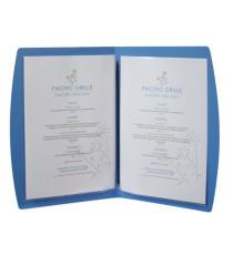 Portamenù Rio - 1 inserto doppio incluso - A4 - 24 x 34 cm - blu - Securit Portamenù Rio - 1 inserto doppio incluso - A4 - 24 x 34 cm - blu - Securit