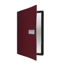 Portamenù Royal - 1 inserto doppio incluso - A4 - 24 x 33 cm - bordeaux - Securit Portamenù Royal - 1 inserto doppio incluso - A4 - 24 x 33 cm - bordeaux - Securit