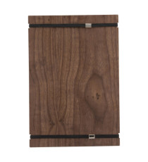 Portamenù Tablet con elastici - 32 x 22 cm - legno di noce - Securit Portamenù Tablet con elastici - 32 x 22 cm - legno di noce - Securit