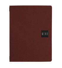 Portamenù Talk - 3 inserti doppi inclusi - A4 - 24,3 x 31,6 cm - bordeaux - Stilcasa Portamenù Talk - 3 inserti doppi inclusi - A4 - 24,3 x 31,6 cm - bordeaux - Stilcasa