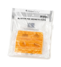 Portamonete - PVC - 20 cent - arancio - HolenBecky - blister 20 pezzi Portamonete - PVC - 20 cent - arancio - HolenBecky - blister 20 pezzi