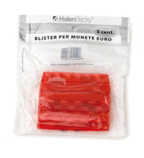 Portamonete - PVC - 5 cent - rosso - HolenBecky - blister 20 pezzi Portamonete - PVC - 5 cent - rosso - HolenBecky - blister 20 pezzi