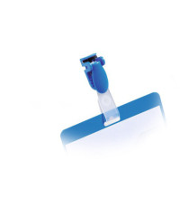 Portanome a tasca aperta - clip in plastica - 6 x 9 cm - blu - Durable - conf. 25 pezzi Portanome a tasca aperta - clip in plastica - 6 x 9 cm - blu - Durable - conf. 25 pezzi