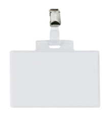 Portanome Pass 4E - 11 x 7 cm - metallo - con clip - Sei Rota - conf. 10 pezzi