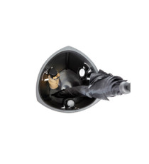 Portaombrelli - diametro 26 cm - H 60 cm - metallo - nero - Alba