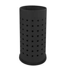 Portaombrelli forato - diametro 24 cm - H 48 cm - 21 L - acciaio - nero - Stilcasa