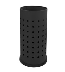Portaombrelli forato - diametro 24 cm - H 48 cm - 21 L - acciaio - nero - Stilcasa