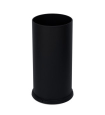 Portaombrelli Steel - con vaschetta interna - diametro 24 cm - H 49 cm - 22 L - acciaio - nero - Stilcasa