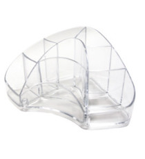 Portapenne Multipot Classic - 14 x 20 x 9 cm - trasparente - Arda