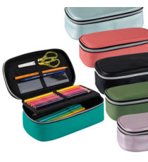 Portapenne ovale XL 13 x 22 x 7 cm - colori assortiti - Favorit