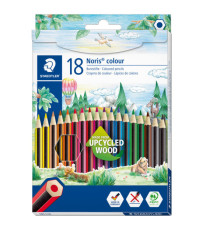 Matite colorateNoris Colour - in wopex - colori assortiti - Staedtler - astuccio 18 pezzi Matite colorateNoris Colour - in wopex - colori assortiti - Staedtler - astuccio 18 pezzi